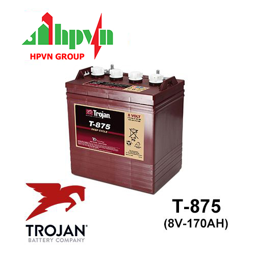 Ắc Quy Trojan T-875 (8V-170Ah)